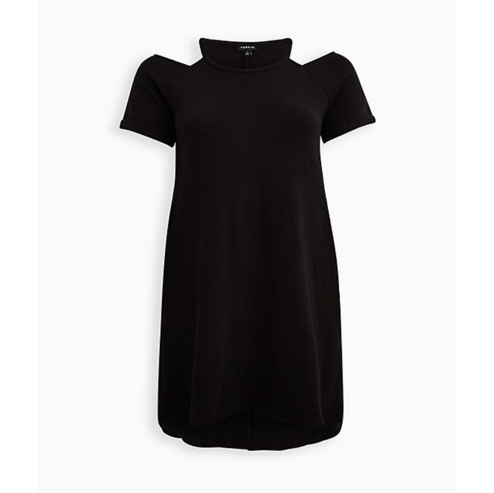 Torrid Charcoal Gray Cold Shoulder Dress